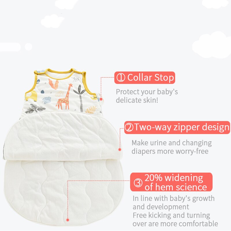 Baby Sleeping Bag 1.5 Tog - 100% Cotton