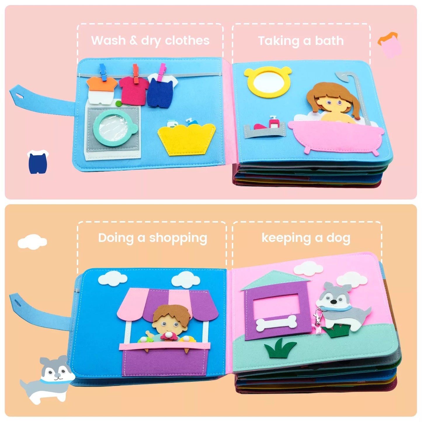 Montessori Educational 3D Busy Book